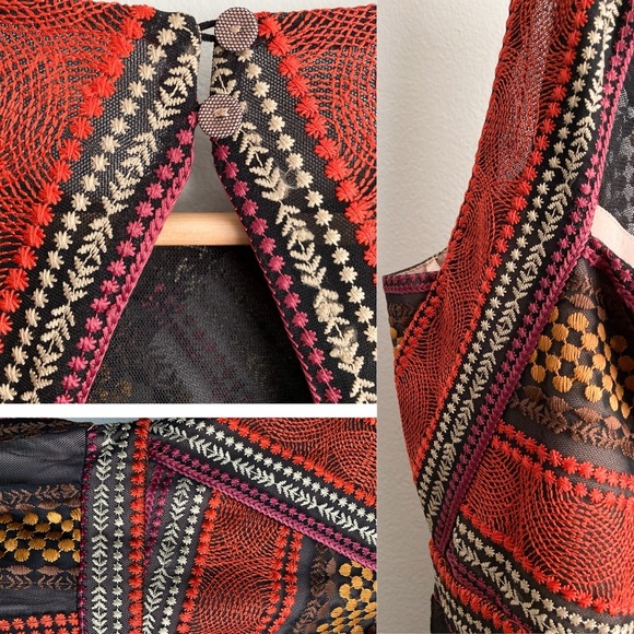 BCBGMAXAZRIA Embroidered Handkerchief
Tulle Formal Lace Maxi Dress Valentine 0 - Picture 12 of 13